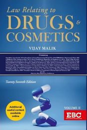 Law Relating to Drugs and Cosmetics, 2 Volumes (27th Edition, 2022) / Malik, Vijay 