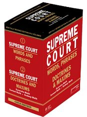 Supreme Court: Words and Phrases, Doctrines and Maxims; 2 Volumes (New Fullly Revised Edition) (Gold Edition) / Malik, Surendra; Malik Sumeet & Malik, Sudeep 