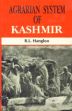 Agrarian System of Kashmir /  Hangloo, Rattan Lal 