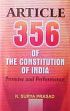 Article 356 of the Constitution of India: Promise and Performance /  Prasad, K. Surya 